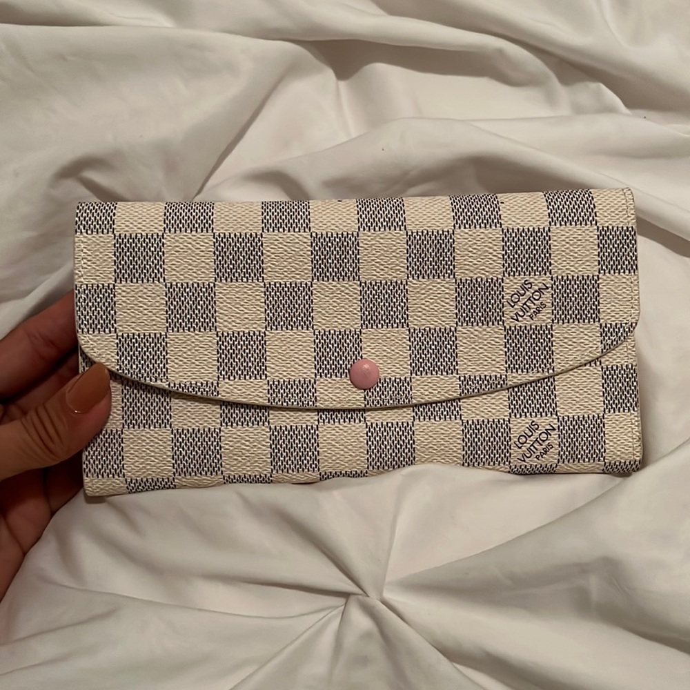 Thrifted Checkered Wallet